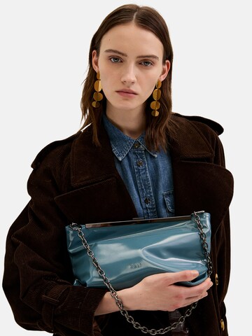 NALì Clutch 'LEA' in Blau: Vorderseite