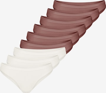 SLOGGI Slip 'GO Daily Cotton' in Brown: front