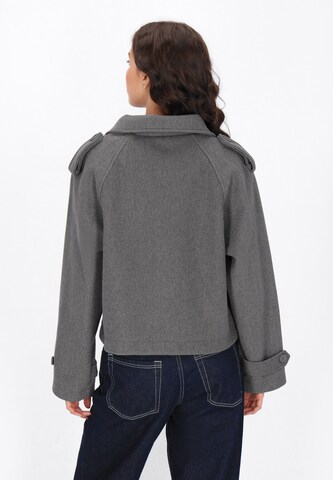 MYMO Between-season jacket 'Young Fashion' in Grey
