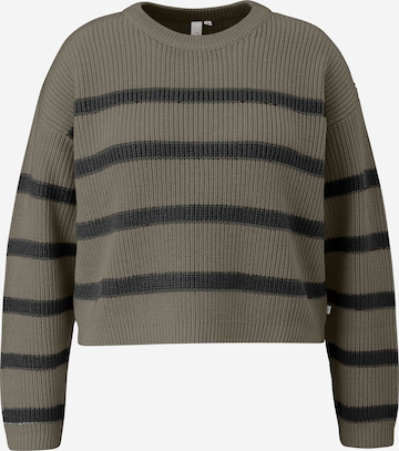 Pull-over QS en vert : devant