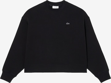 Felpa di LACOSTE in nero: frontale