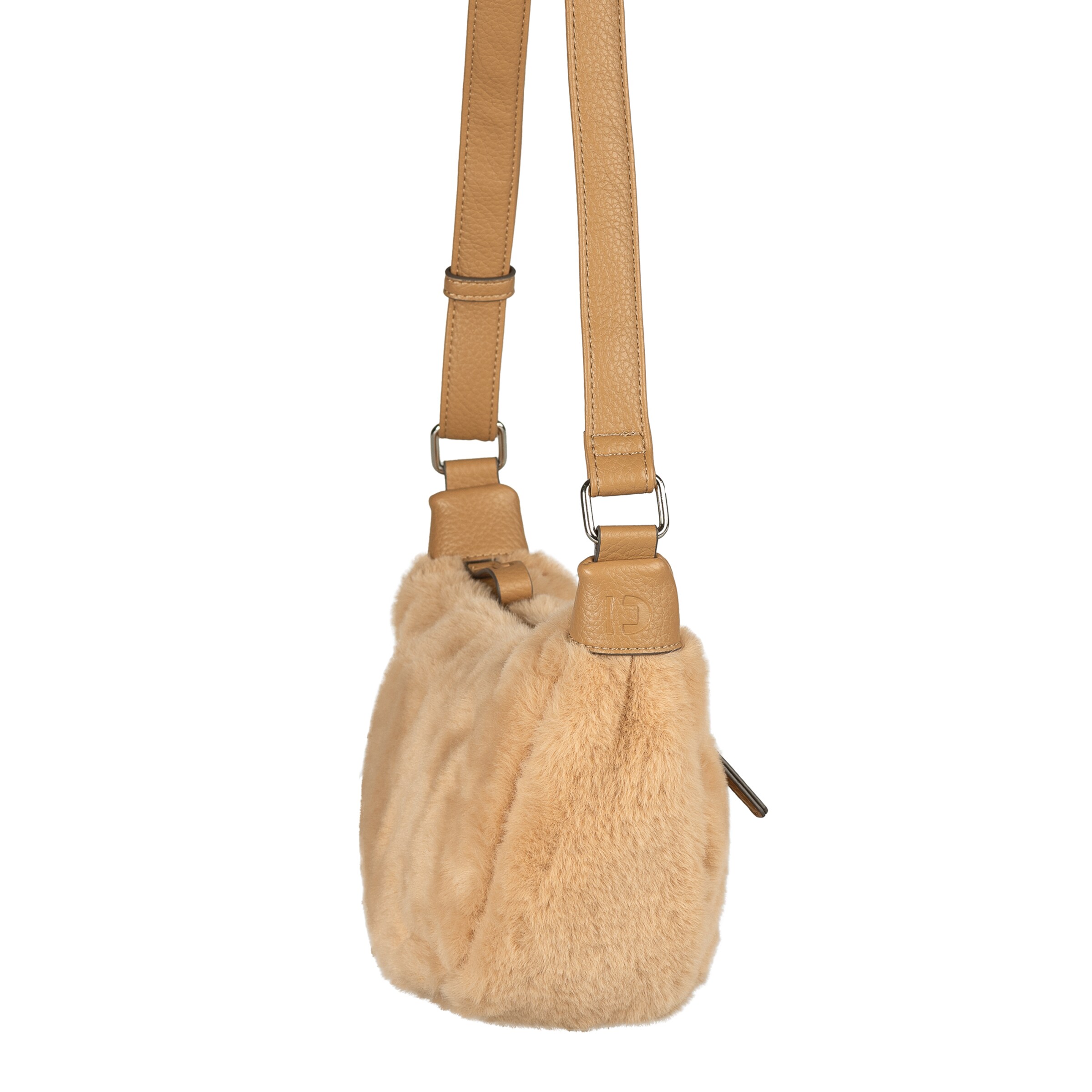 TOM TAILOR DENIM Crossbody Bag in Beige: front