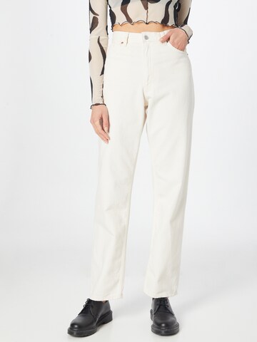 Monki Regular Jeans in White: front