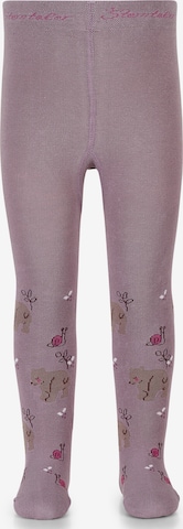 STERNTALER Tights 'Bär' in Purple: front