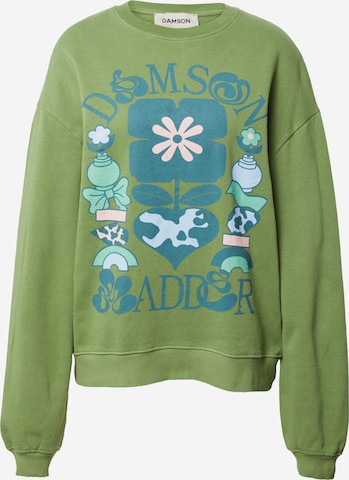 Damson Madder Sweatshirt in Groen: voorkant