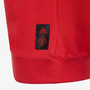 ADIDAS PERFORMANCE Athletic Sweatshirt 'Manchester United Crew' in Red