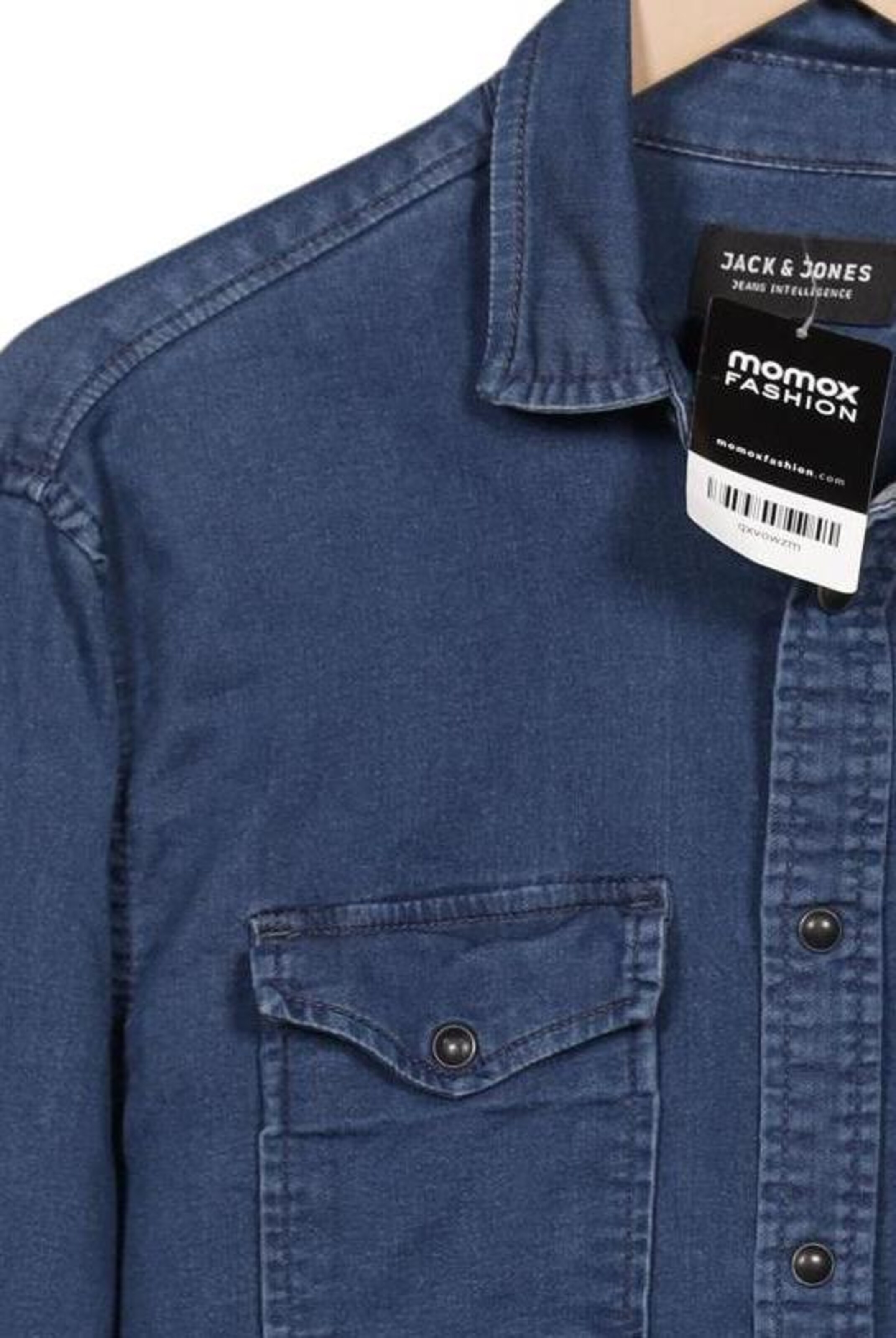 JACK & JONES Button Up Shirt in S in Blue