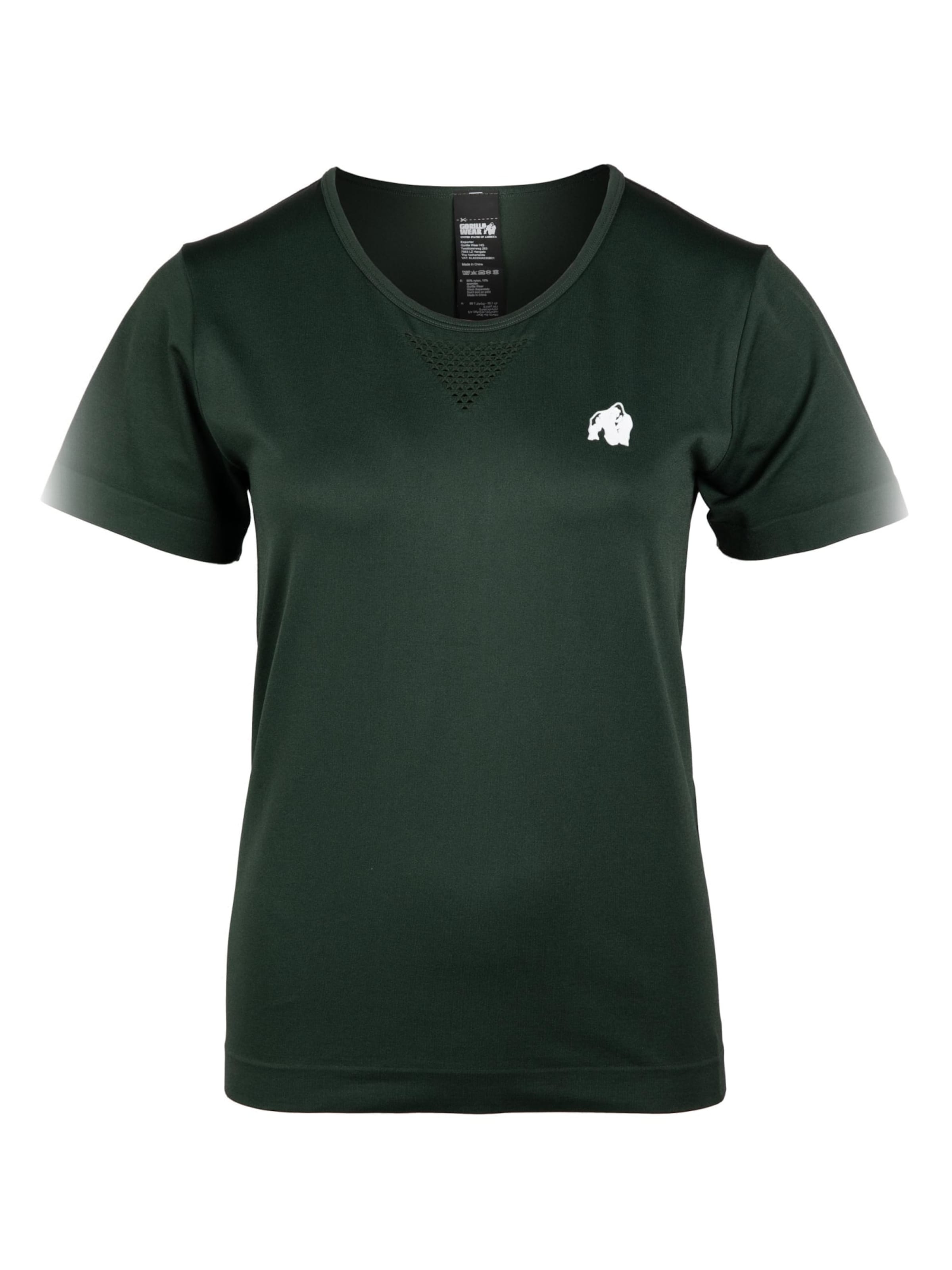 Maglia funzionale di Gorilla Wear in verde: frontale