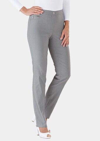 Goldner Slim fit Trousers 'Louisa' in Grey