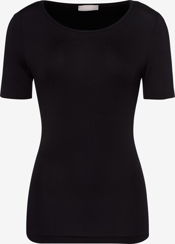 T-shirt ' Soft Touch ' Hanro en noir : devant