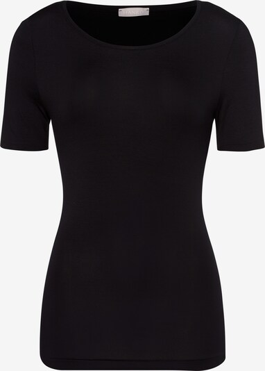 Hanro T-shirt ' Soft Touch ' en noir, Vue avec produit
