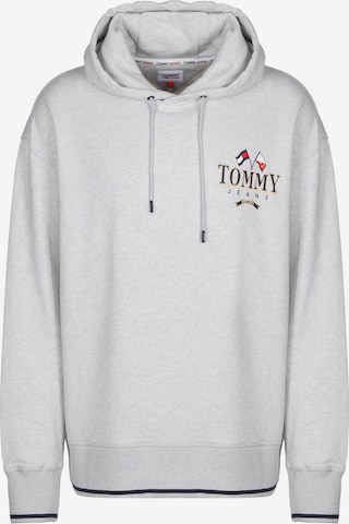 Sweat-shirt Tommy Jeans en gris : devant