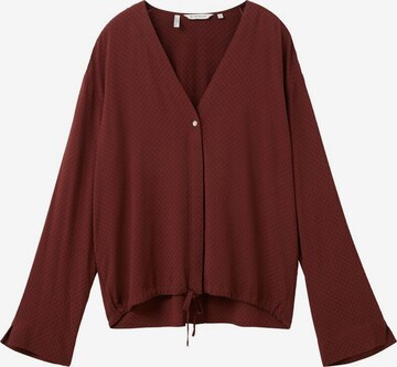 TOM TAILOR Blouse in Bruin: voorkant