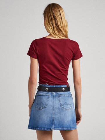 raudona Pepe Jeans Marškinėliai 'Brandi'