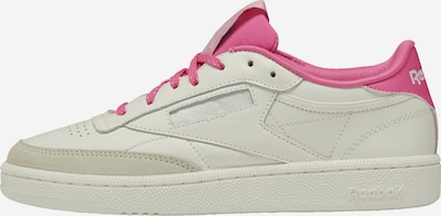 Reebok Låg sneaker 'Club C 85' i ljusgrå / fuchsia / vit, Produktvy