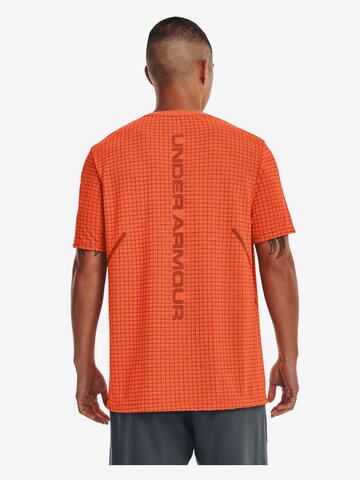 UNDER ARMOUR - Camisa funcionais 'Grid' em laranja