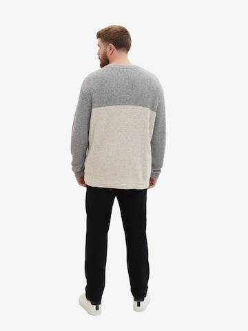 TOM TAILOR Men + Sweater in Grey