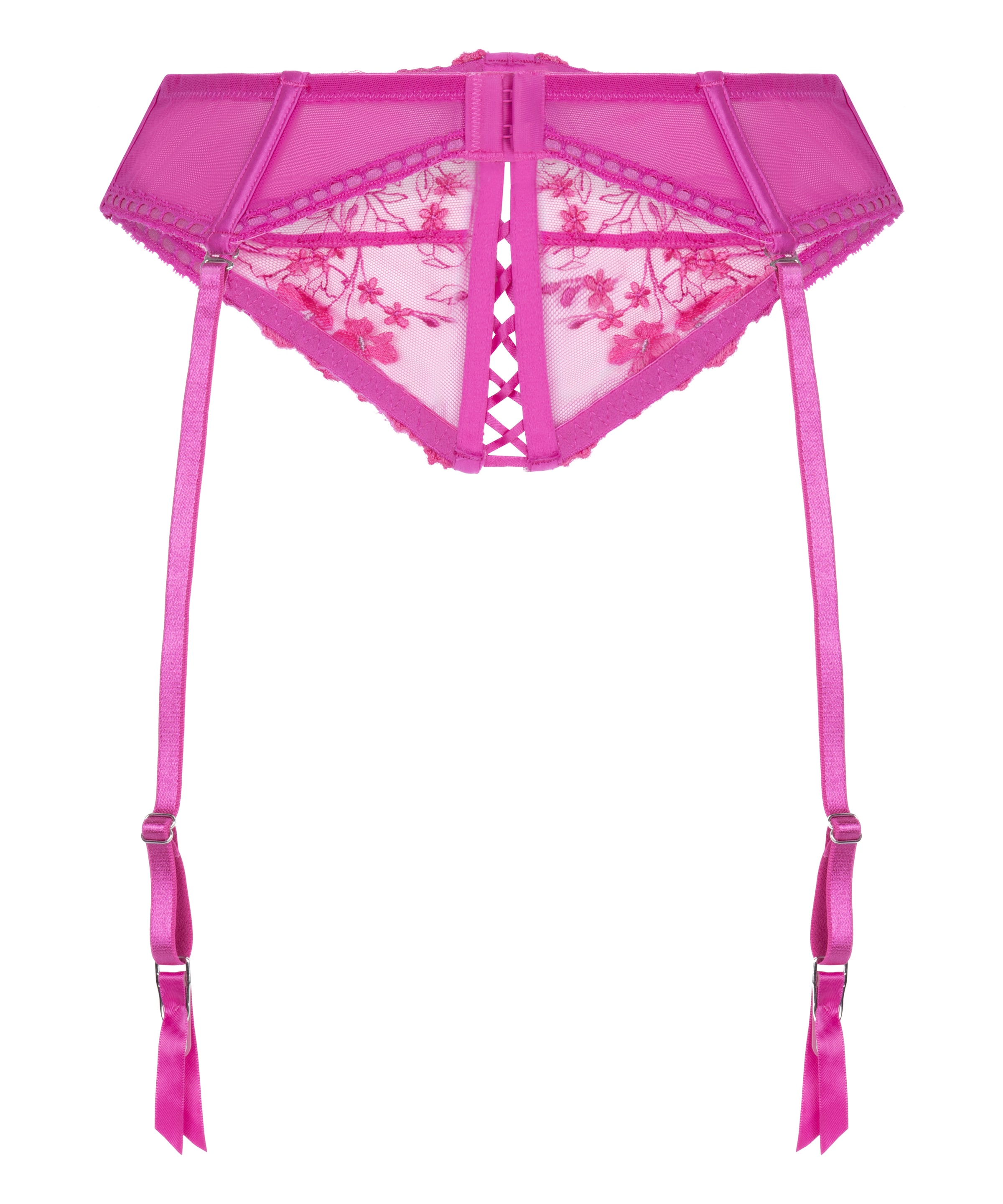 Hunkemöller Garters 'Peonie Waspie' in Pink