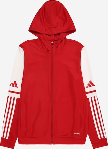 ADIDAS PERFORMANCE Urheilullinen collegetakki 'SQ25' värissä punainen: etupuoli