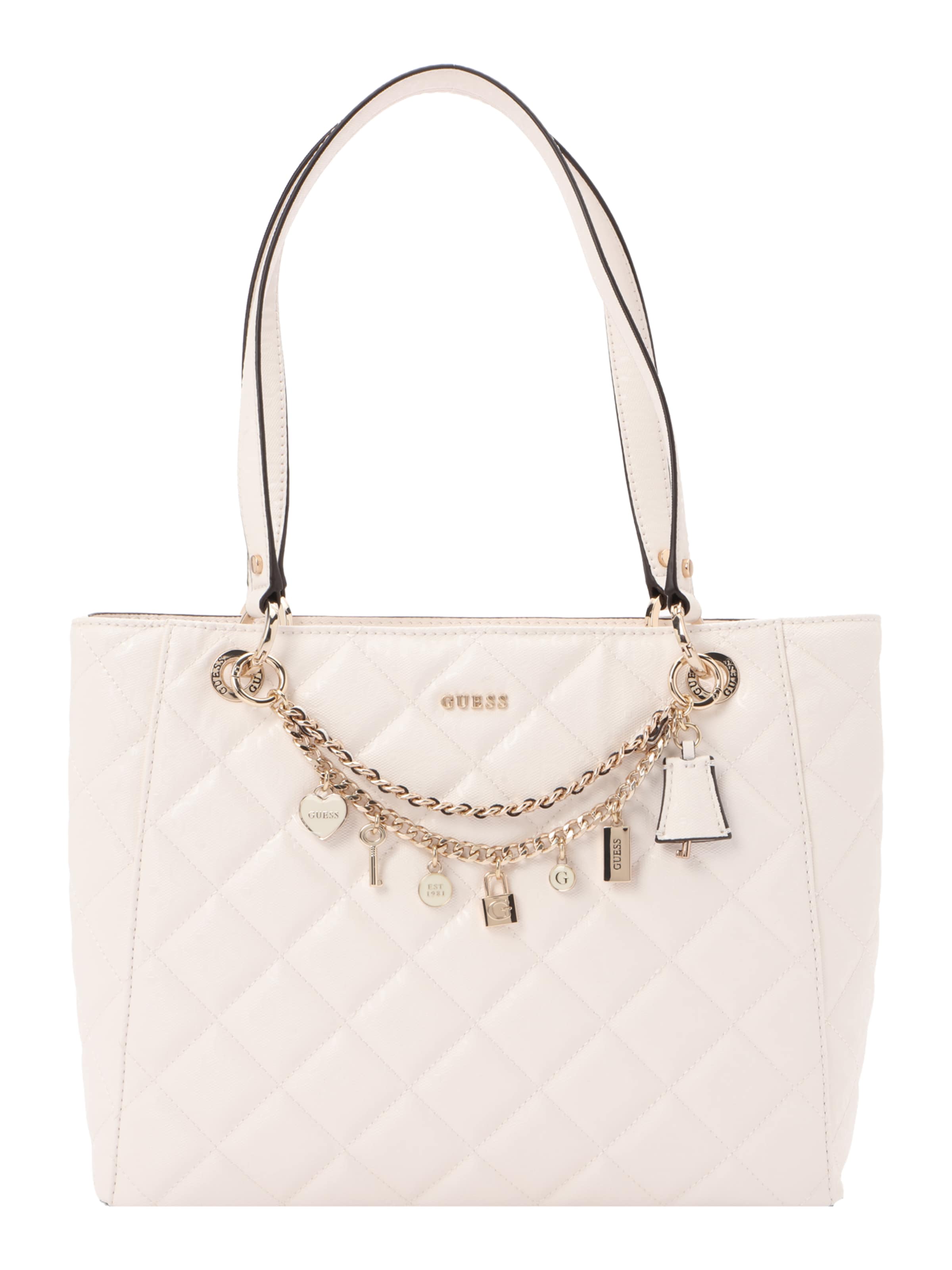 Sac bandoulière 'Libby Noel' GUESS en blanc : devant
