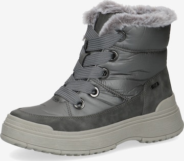 CAPRICE Lace-Up Ankle Boots in Grey: front