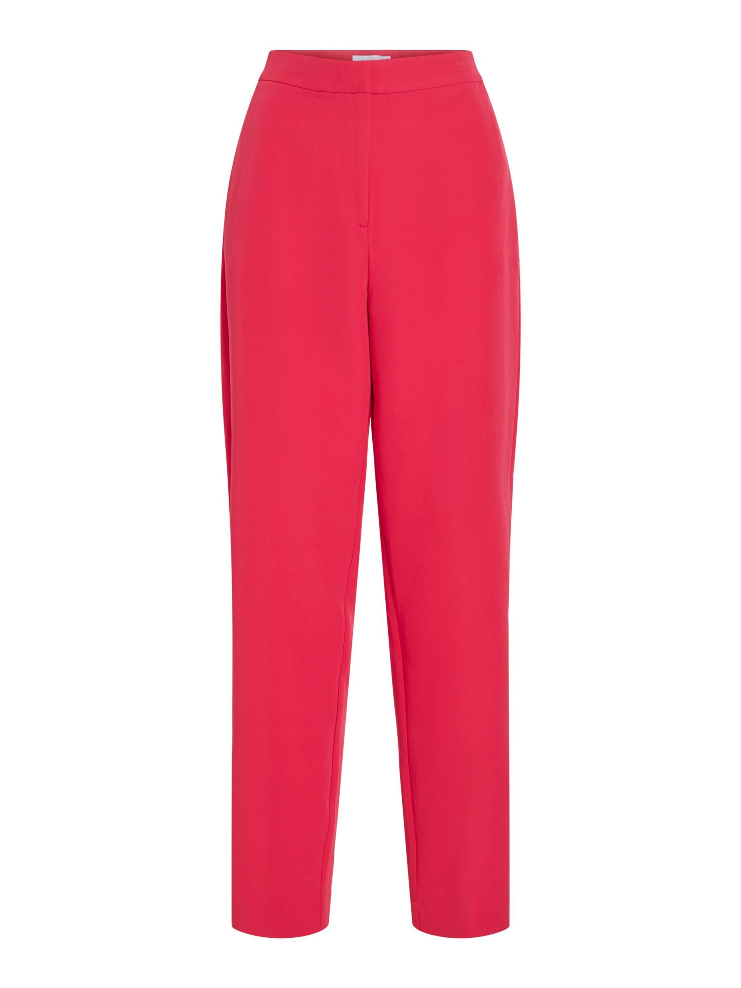 VILA Regular Pants 'VIFREESIA' in Pink: front