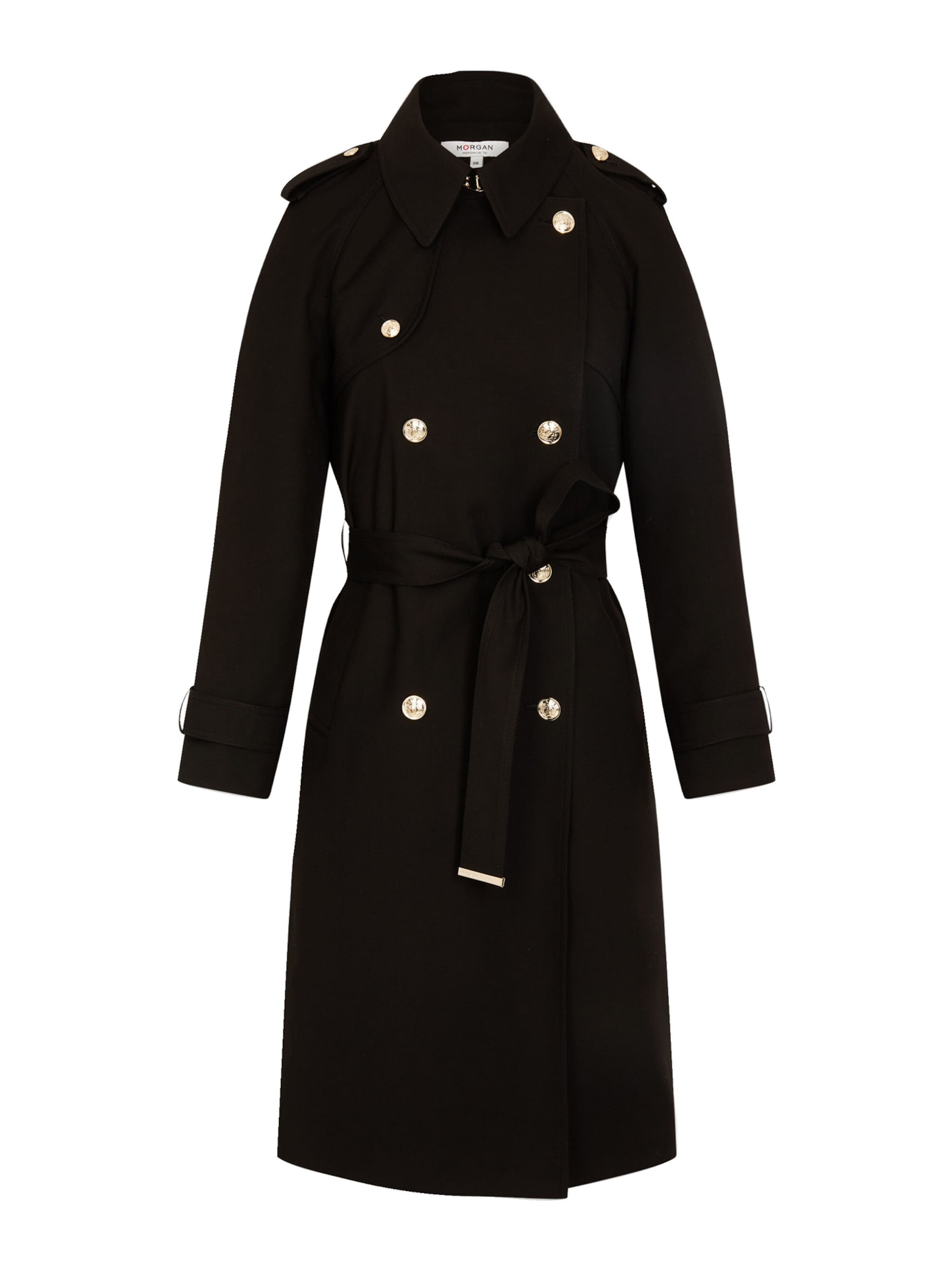 Morgan - Sobretudo meia-estação em preto: frente