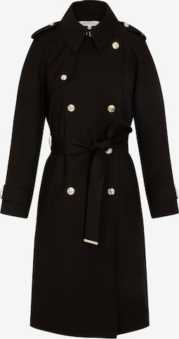 Palton de primăvară-toamnă de la Morgan pe negru: față
