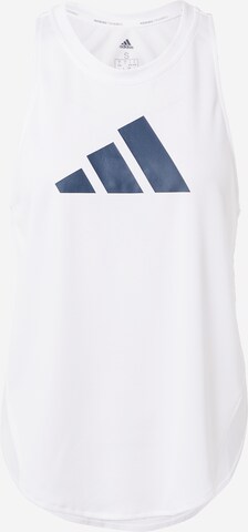 Top sportivo di ADIDAS PERFORMANCE in bianco: frontale