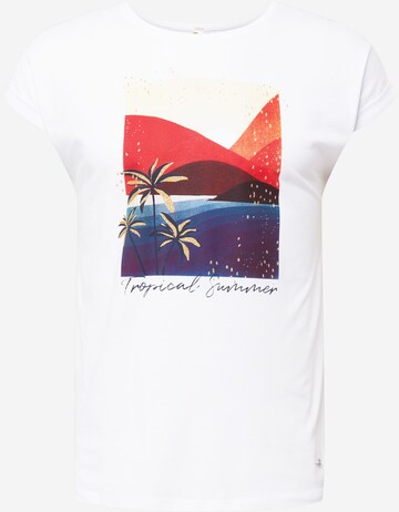 Key Largo T-Shirt 'SUNRISE' in Weiß: predná strana