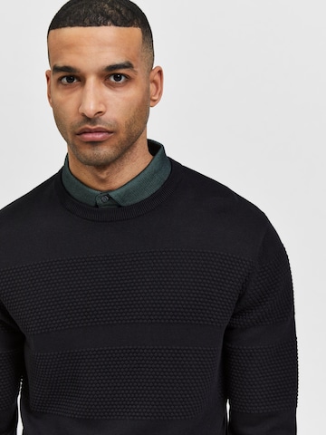 SELECTED HOMME Pullover 'Maine' in Schwarz