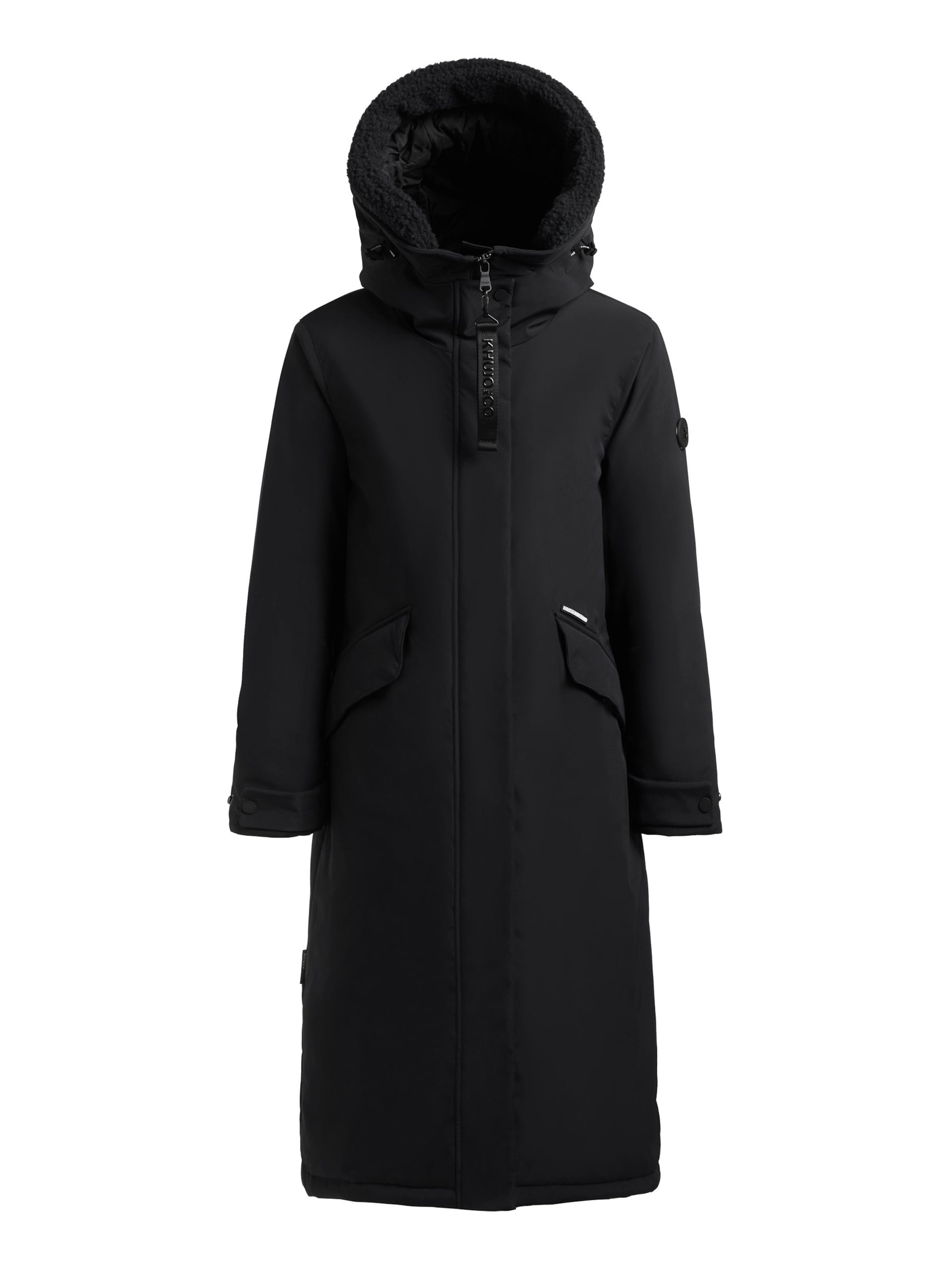 khujo Winterjas 'Agneta3' in Zwart: voorkant