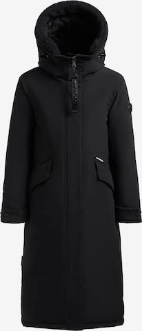 khujo Winterjas 'Agneta3' in Zwart: voorkant