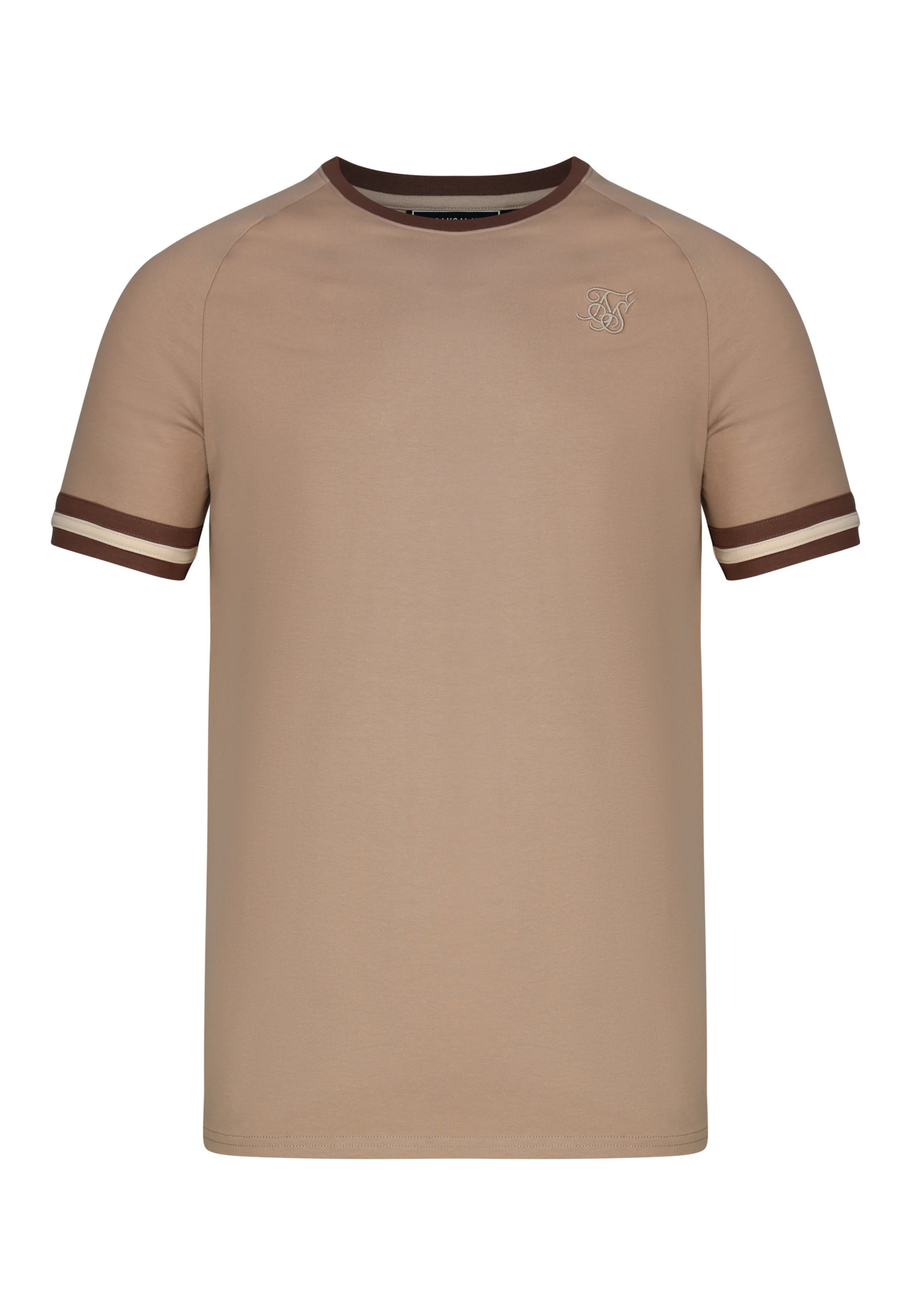 SikSilk - Camiseta 'Tournament' en beige: frente