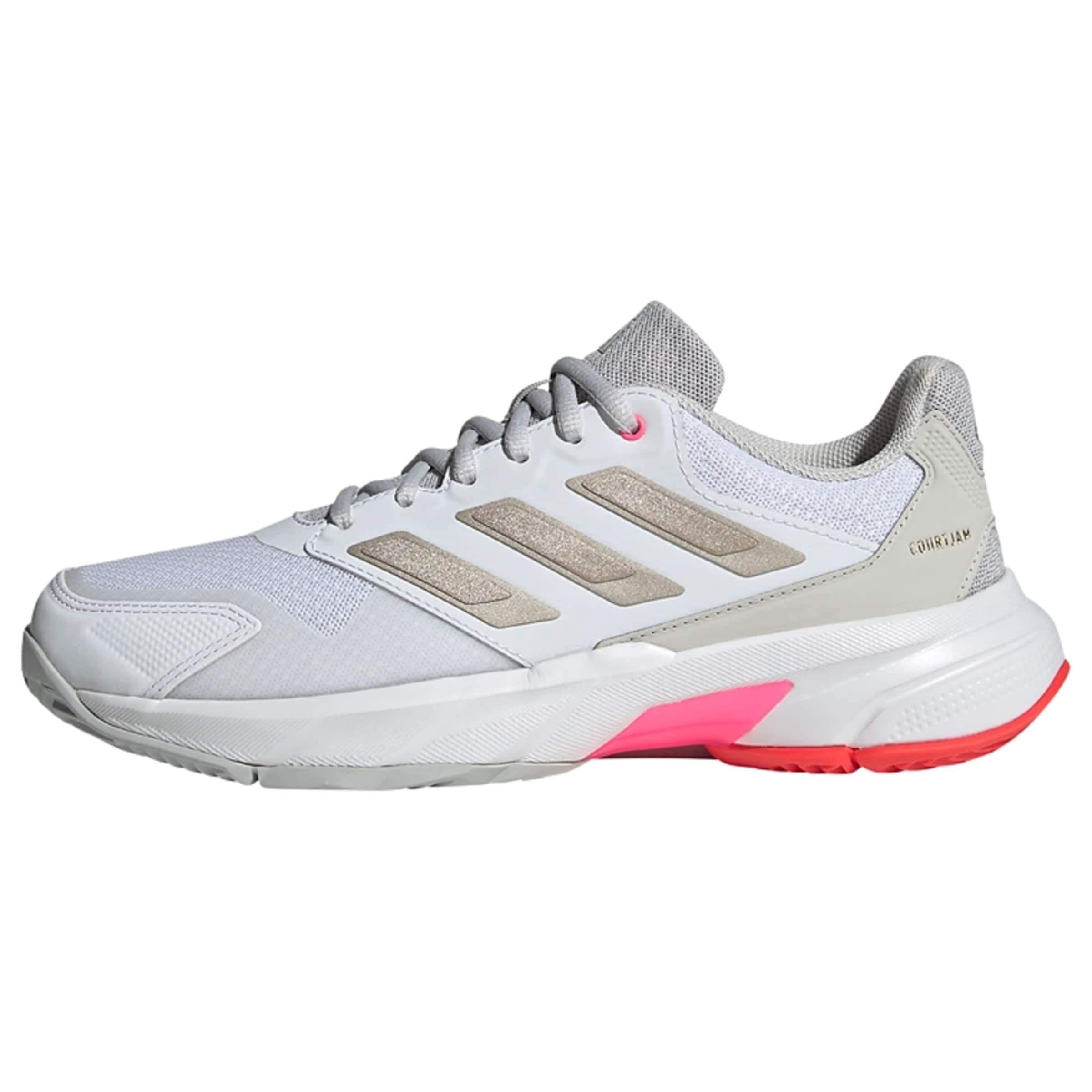 ADIDAS PERFORMANCE Sportschoen &#x27;Courtjam Control 3&#x27; in Wit: voorkant