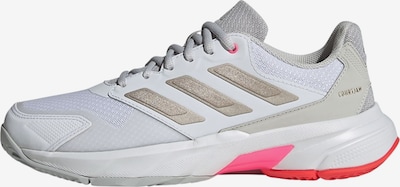 ADIDAS PERFORMANCE Sportschuh 'Courtjam Control 3' in dunkelbeige / hellgrau / weiß, Produktansicht
