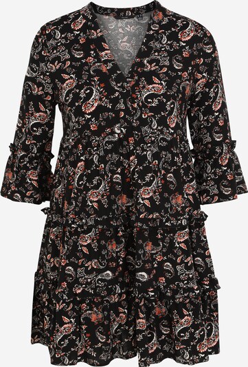 Vero Moda Petite Kleita tumši oranžs / melns / balts, Preces skats