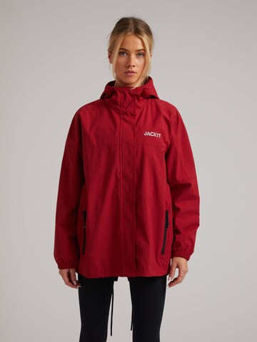 JACK1T Functionele jas 'Isotope' in Rood: voorkant