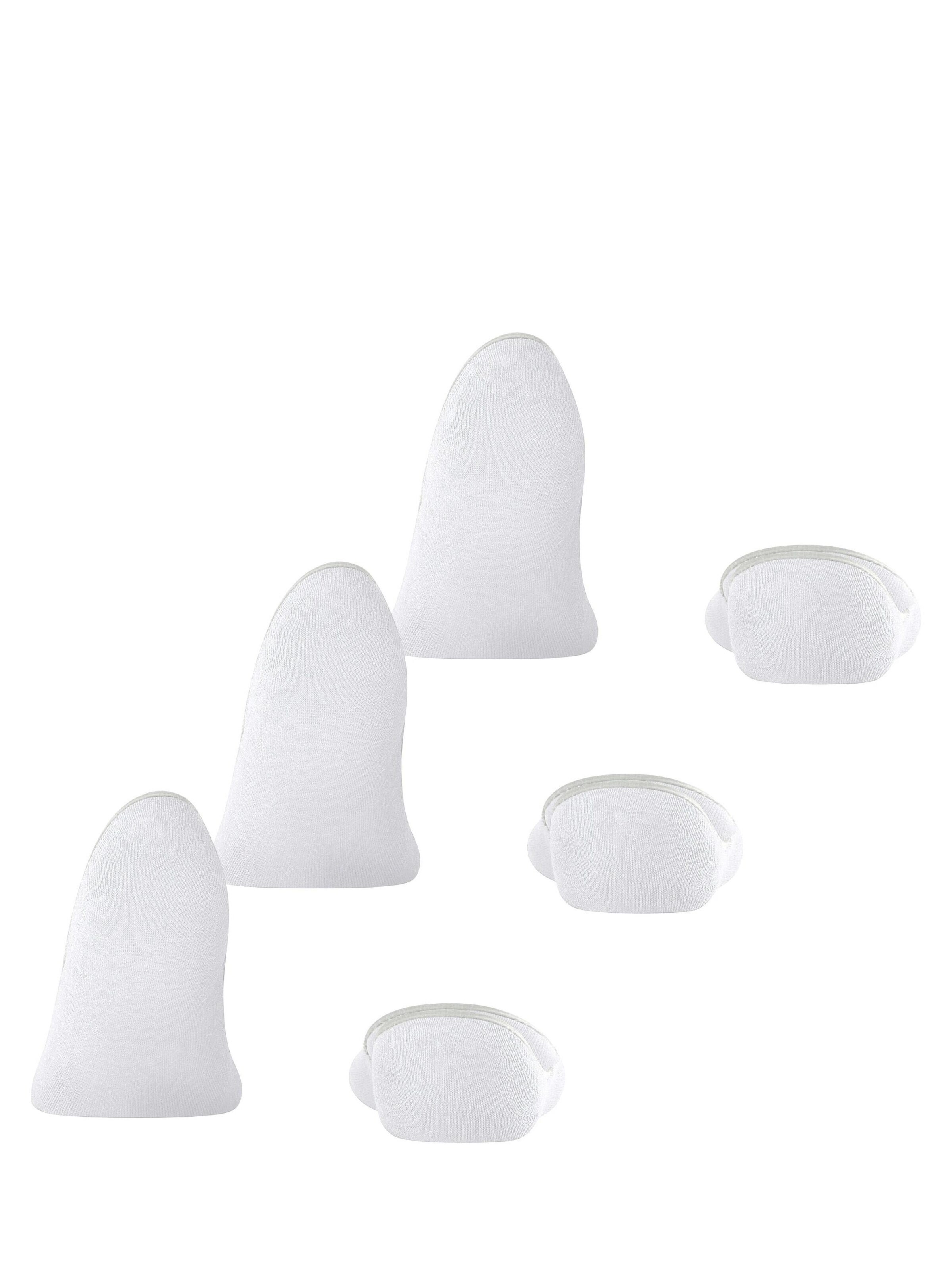 FALKE Ankle Socks 'Step Medium Cut 3-Pack' in White