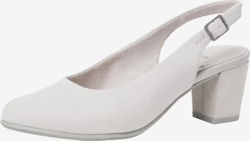 JANA - Zapatos destalonado en gris: frente