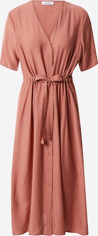 Robe 'Biola' minimum en marron : devant