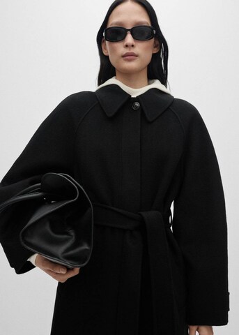 MANGO Mantel 'Kurt' in Schwarz