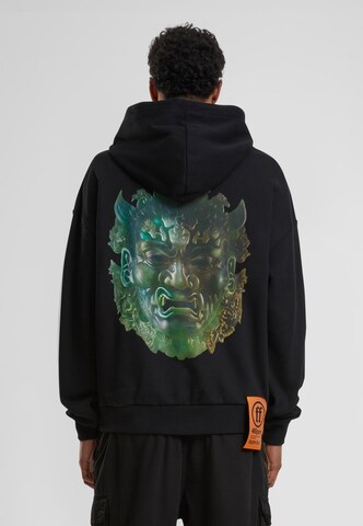 Sweat-shirt 'Jade Oni' Forgotten Faces en noir : devant
