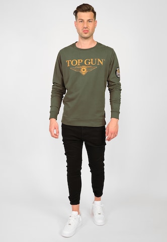 TOP GUN Sweatshirt '20213005 ' in Groen