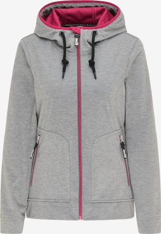 myMo ATHLSR Sweatjacke in Grau: predná strana