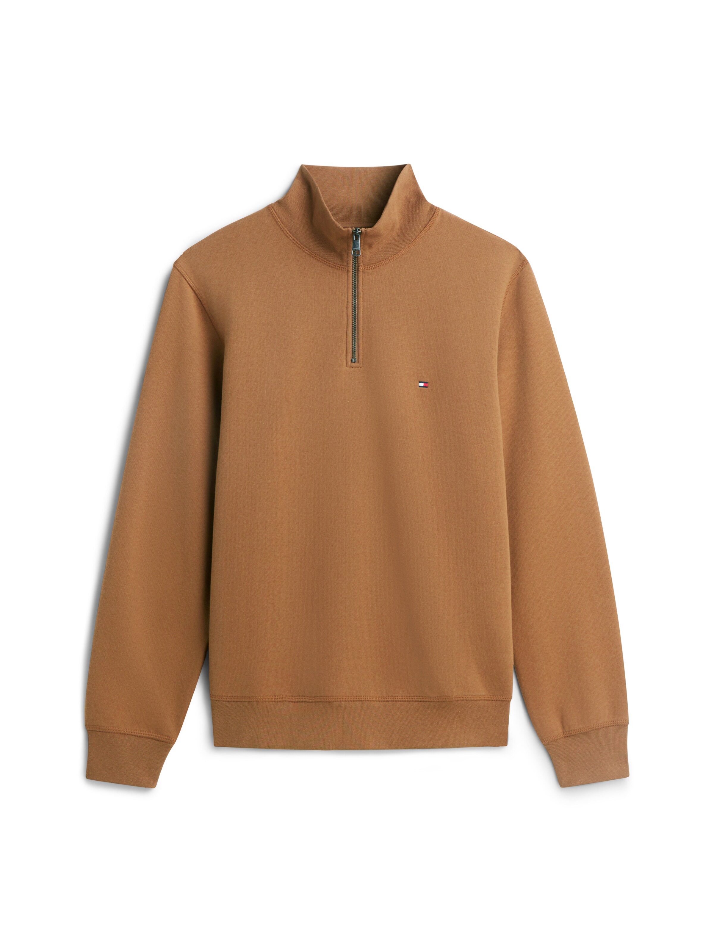 TOMMY HILFIGER Sweatshirt 'ESSENTIAL' in Brown: front