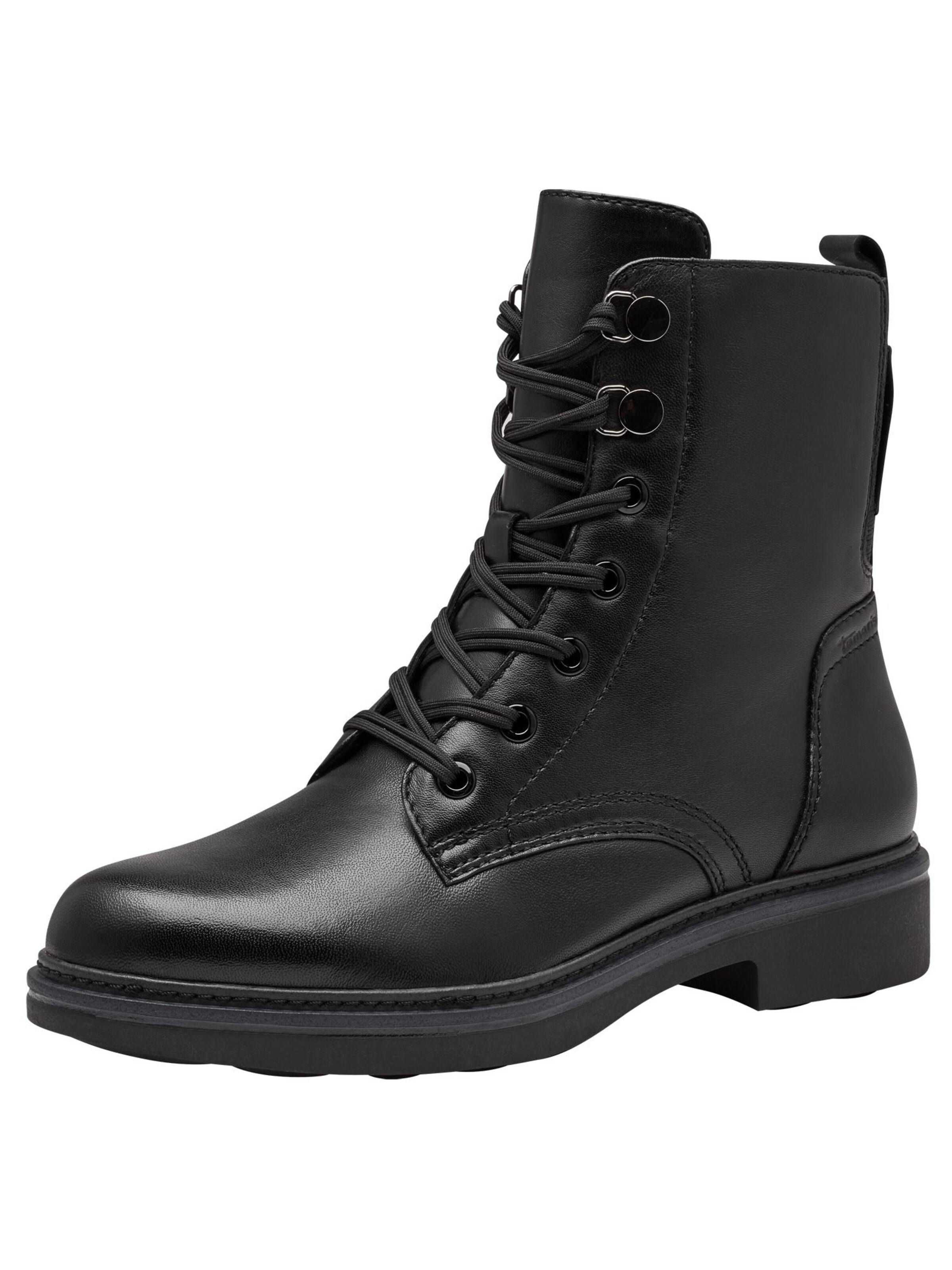 Tamaris Lace-up bootie in Black: front