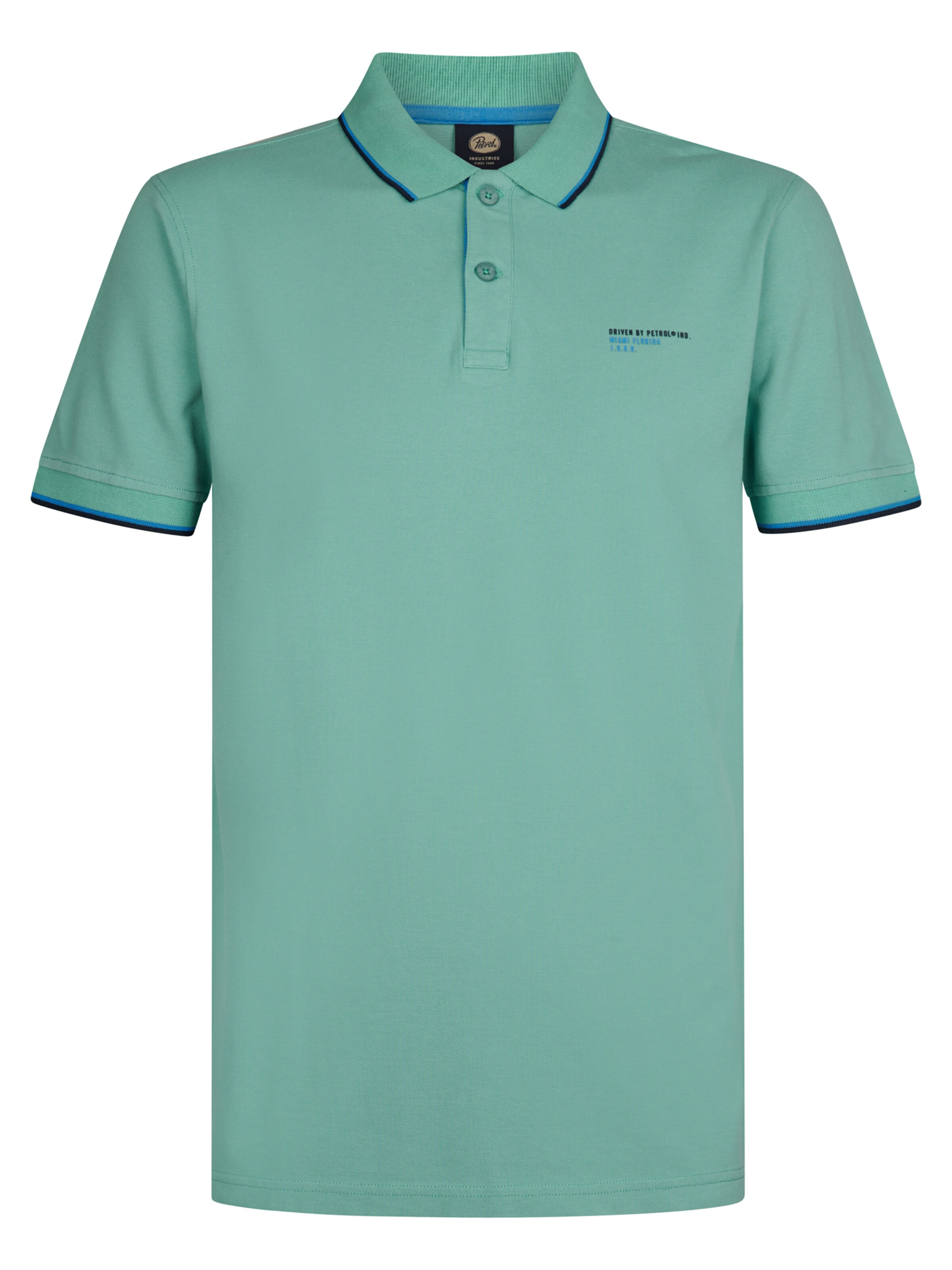 Petrol Industries Μπλουζάκι 'Tideside' σε πράσινο: μπροστά