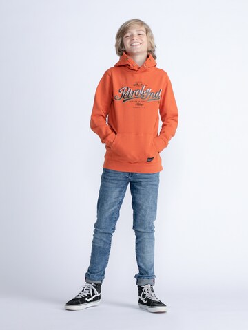 Petrol Industries Zip-Up Hoodie 'Tinley Park' in Orange