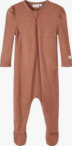 NAME IT - Pijama 'WYLA' en marrón: frente